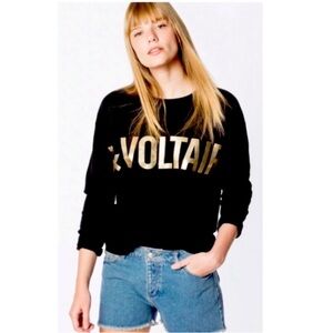 Black and Gold ZADIG & VOLTAIRE Sweatshirt
